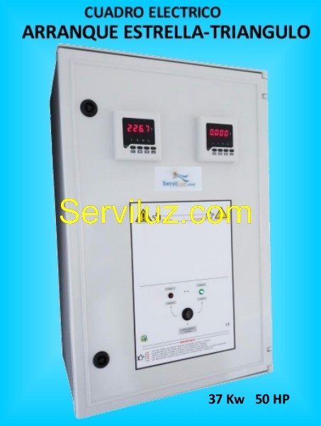 Cuadro Electrico con Arranque Estrella Triangulo 1 Motor Bomba 37 Kw y 50 HP Cuadro Electrico con Arranque Estrella Triangulo 1 Motor Bomba 37 Kw y 50 HP